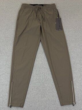 Kenneth Cole Active The Tech Jogger Gray Small Ankle Zip Lightweight Stretch NWT